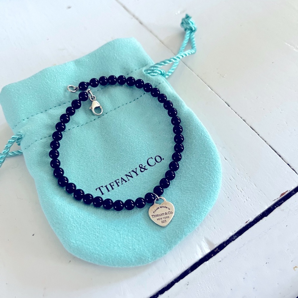 Return to Tiffany Onyx Heart Bracelet - Retired
